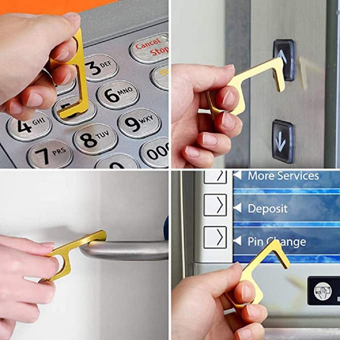 No Contact Key Touchless Tool Keychain